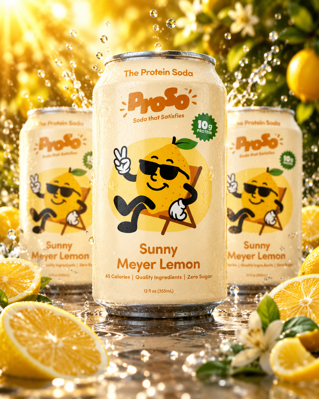 PROSO SUNNY MEYER LEMON MIGHT BE ONE OF THE MOST UNIQUE PROTEIN SODAS HITTING THE MARKET