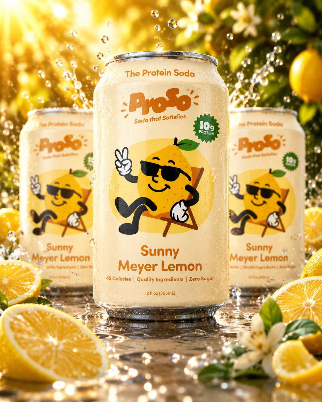 PROSO SUNNY MEYER LEMON MIGHT BE ONE OF THE MOST UNIQUE PROTEIN SODAS HITTING THE MARKET