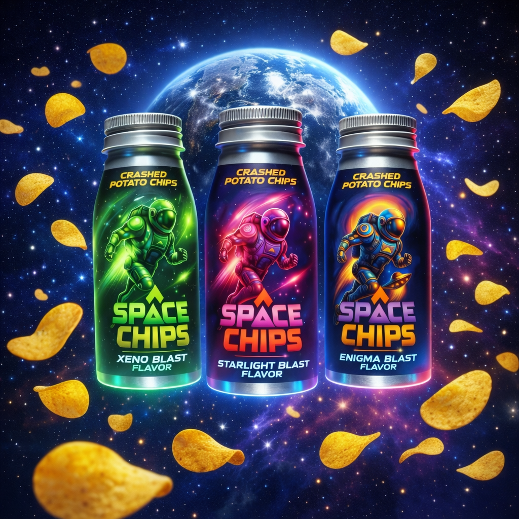 SpaceChips.ai: The Future of Clean Snacking in a Revolutionary Aluminum Bottle
